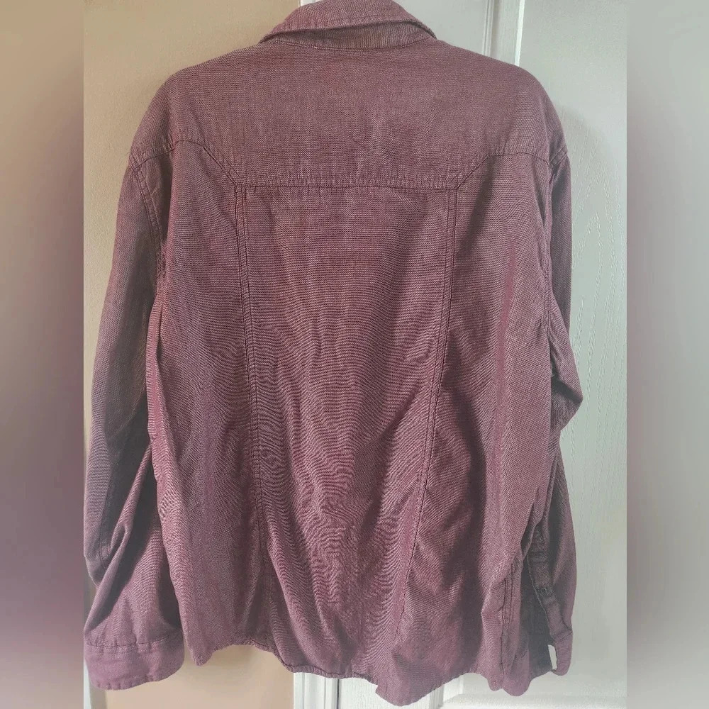 Men's XXL Maroon Rock‎ & Republic Casual Button Shirt - Picture 2 of 3